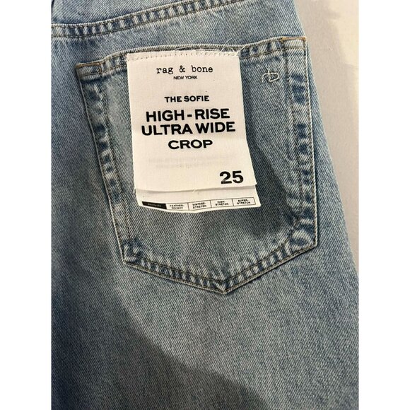 NWT $270 Rag & Bone Sofie Cuffed Crop Jeans Size 25 - Picture 9 of 10
